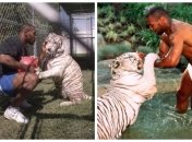 Майк с домашним питомцем