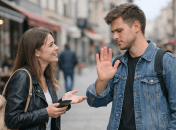 Парень отказывает девушке в знакомстве