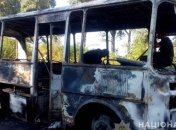 В Сумской области на автодороге загорелся автобус с 20 детьми и педагогами