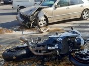 В Хмельницком авто снесло мотоцикл на 11-летнюю девочку