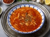 Легкий суп из помидоров с макаронами