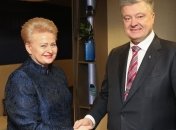 Порошенко встретился с Грибаускайте в Давосе
