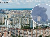 Троєщину огорнув дим