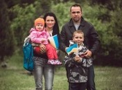 Сергій Сова із сім’єю