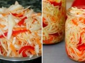 Салат із капусти на зиму - простий рецепт