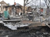 Уничтоженные украинские дома армией оккупантов