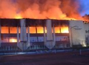 Во Львове ночью тушили спорткомплекс Минобороны Украины