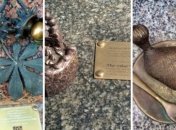 В Киеве появились миниатюрные бронзовые гиды (Видео)