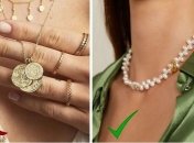 Замените украшения с монетками жемчугом