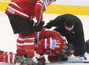 Коньки форварда "Детройта" едва не лишили коллегу жизни (Видео)