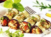 Рулетики из баклажанов