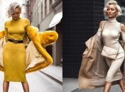 И тепло, и красиво: потрясающие образы с зимними платьями (Фото)