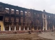 Обстрелянная школа в Харькове