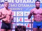 Состав "Украинских атаманов" на бой с "Британскими львиными сердцами"