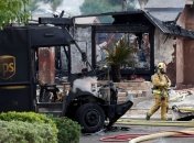 Згоріла машина поштової служби