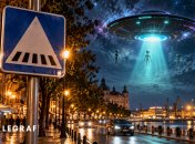 Космическая загадка на фоне привычного городского пейзажа