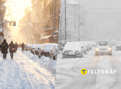 Снегопад во Львове