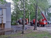 В харьковской многоэтажке произошел пожар (Видео) 