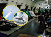 Кияни ховаються від обстрілу в метро