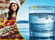 Мясо, хозяйка, вода