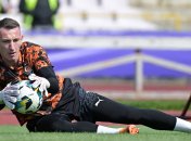 Вратарь "Шахтера" Дмитрий Ризнык