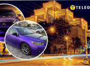 У Дніпрі помітили яскраве авто з цікавими номерами