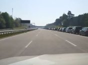 Очередь на границе Украины с польской стороны