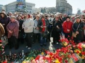 На Майдане почтили память героев "Небесной сотни" 