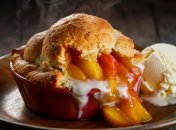 Коблер подавайте с мороженым (изображение создано с помощью ИИ)