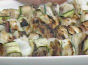 Рыбные шашлычки с цукини