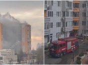 На всех этажах дым: в Одессе серьезно горит жилой комплекс (видео)
