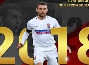 Караваев стал лучшим футболистом Зари в 2018 году по версии болельщиков