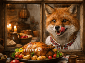 Лиса не может достать еду и "їсть облизня"