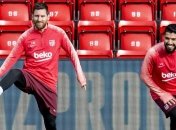 Тренировка Барселоны глазами Лео Месси (Видео)