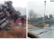 Частини авто розкидало по дві сторони від дороги