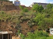 В Одессе произошел масштабный оползень