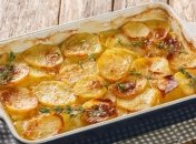 Ароматный картофель в сливочно-чесночном соусе