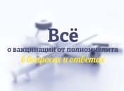 Дополнительная вакцинация от полиомиелита: ответы на часто задаваемые вопросы