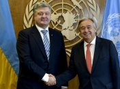 Порошенко обсудил с генсеком ООН Донбасс