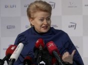 Грибаускайте: РФ-хищный сосед, с залитыми кровью руками