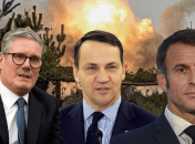 Кір Стармер, Радослав Сікорський, Емманюель Макрон