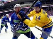 Сочи. Хоккей: Швеция одолела Словению на пути в полуфинал