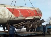 В Броварах перевернулась фура с 30 тоннами этилового спирта