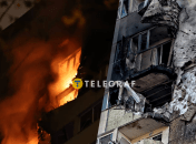 Последствия удара "Шахедами" по многоэтажкам в Киеве