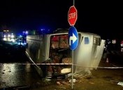 В Польше перевернулся автобус, есть погибшие