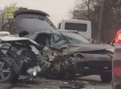 У знаменитого промрынка Одессы разбились сразу пять машин (видео)