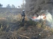 На Луганщине произошло очередное возгорание травы