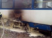 В Запорожье произошел пожар в трамвае