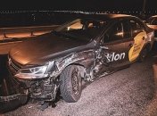 В Киеве на мосту Патона столкнулись два авто 