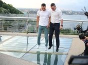 Кличко заявил о вандализме на недавно открытом мосту